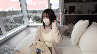 「香港極品美少女」純情白底褲孖辮妹被男友幹得披頭散髮