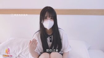仙氣學生妹被發現淫蕩自慰一面 只好用身體收買他