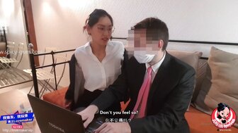 飢渴女上司要求下屬今晚加班晚點回去 捆綁強迫性交