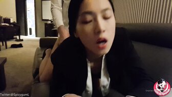 性感漂亮女上司用榨乾遲倒下屬精液當懲罰