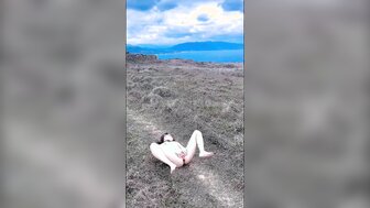 海邊調教聽話騷母狗