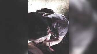 約炮青春聽話學生到野外穿著校服打野戰