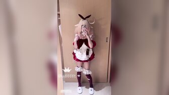 大奶嫩妹COS 原神可莉被大肉棒爸爸后入蜜穴