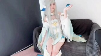 Cos王者榮耀西施游龍倩影皮膚 淪為肉便器