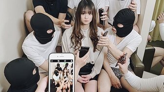 FC2PPV2749081 白濁精液制裁 漂亮妹子慘遭8人輪著中出[Part1]